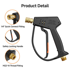 Giraffe Tools short gun with universal 1/4-inch quick-connect for easy setup