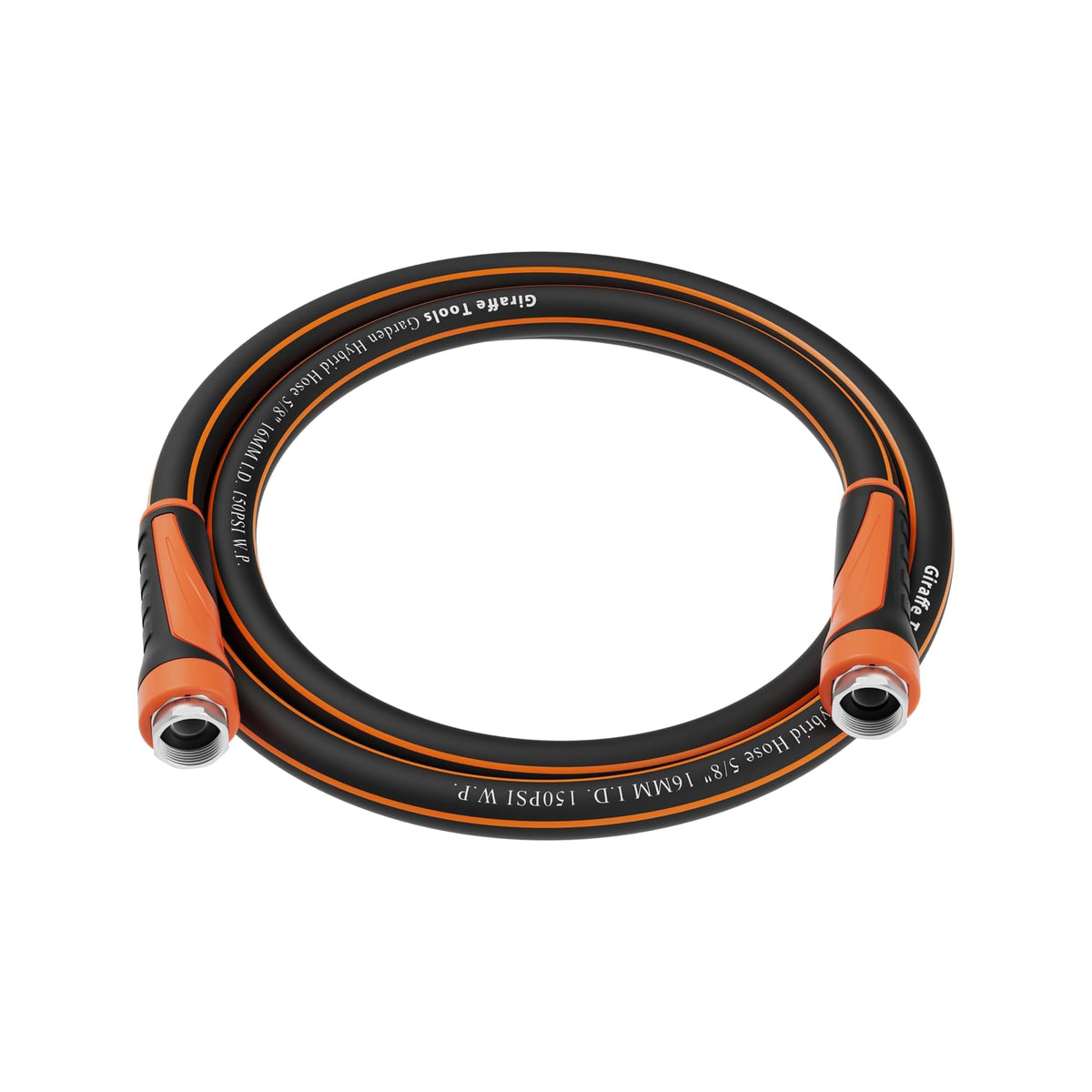 Giraffe Tools hose with hybrid material for lightweight durability in daily watering.