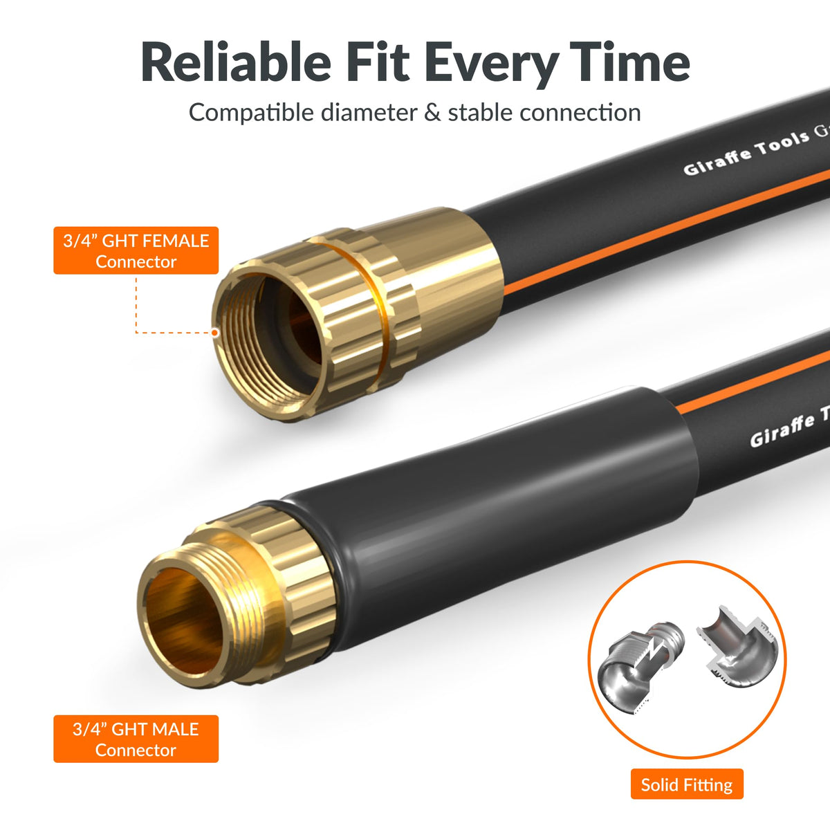 Giraffe Tools kink-resistant hybrid material maintains steady water flow