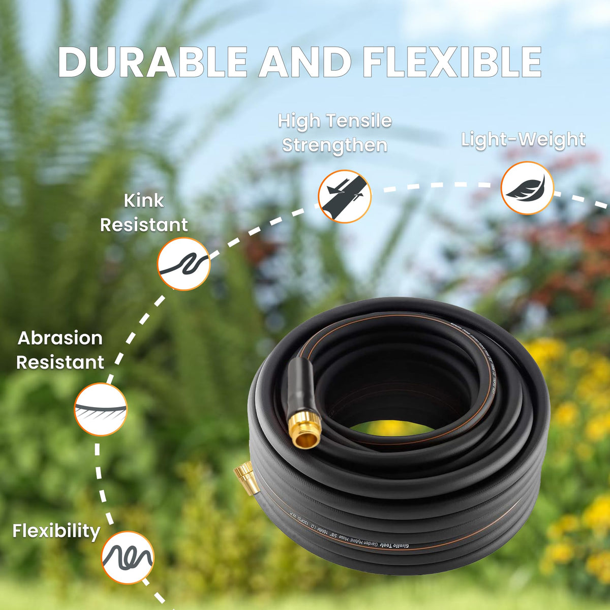 Giraffe Tools flexible reel connection for smooth winding
