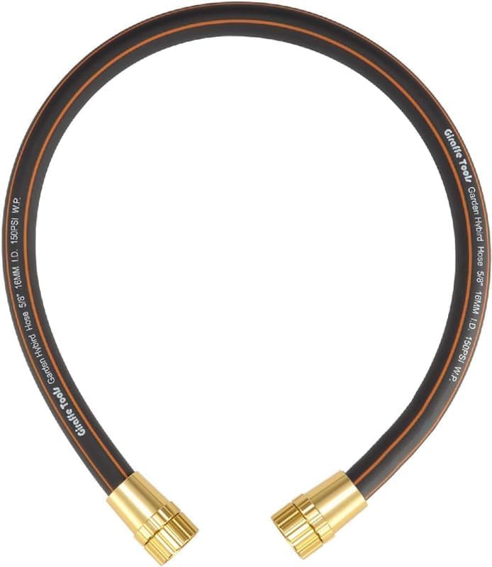 Giraffe Tools leader hose 2ft with connectors for hose reel setup.