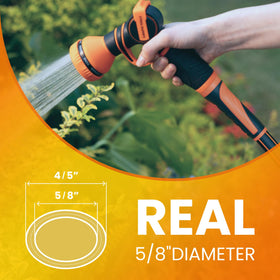 Giraffe Tools Leader Hose lightweight design reduces fatigue during longer watering sessions.