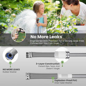 Giraffe Tools leak-proof connectors seal for splash-free watering