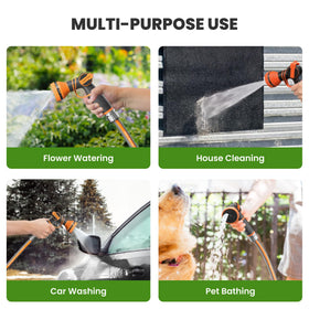 Giraffe Tools versatile hose for roof, garden, and driveway tasks.