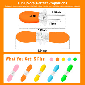 Girla bright color set adds playful dining flair.