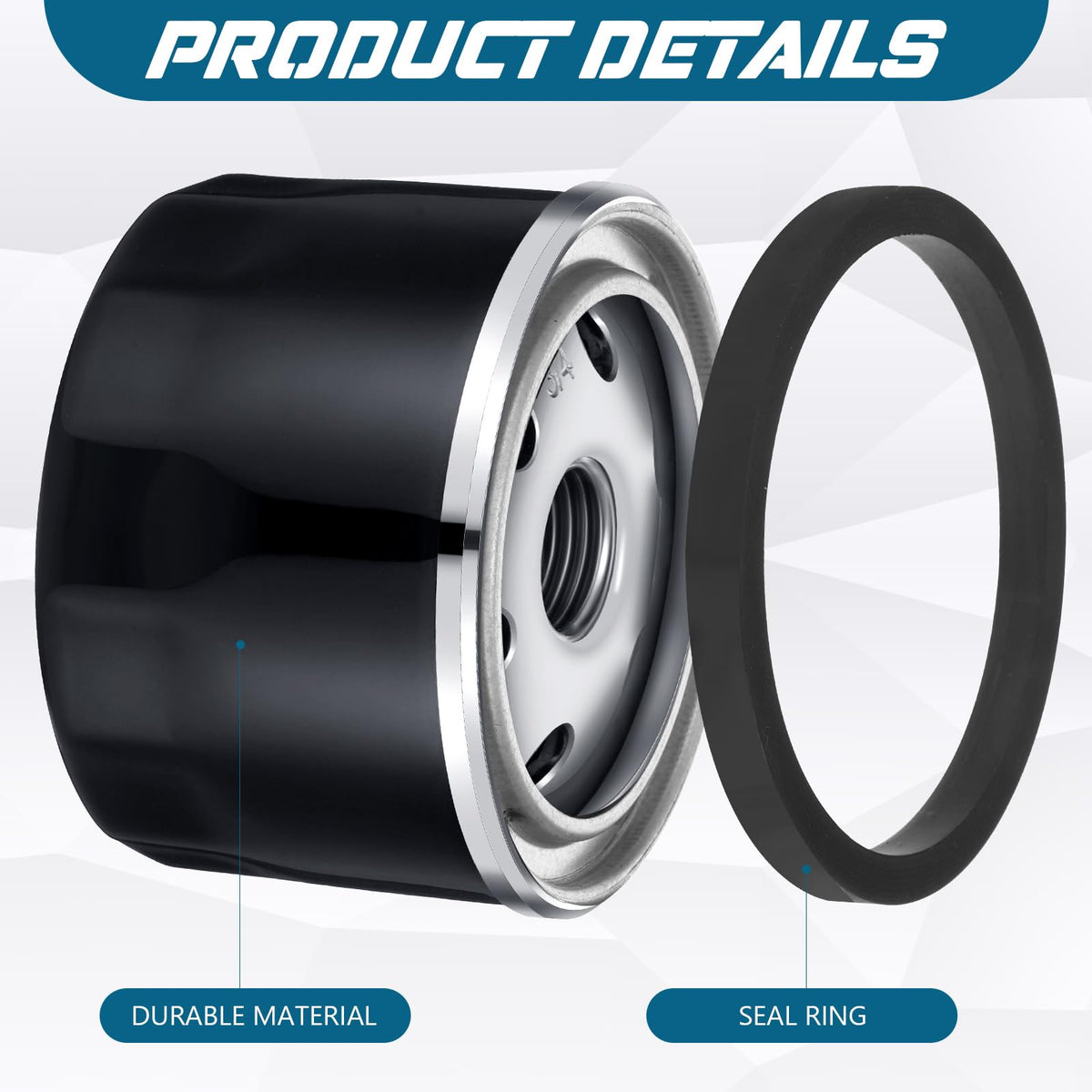 Gisafai oil filter with metal casing for durability and rigidity