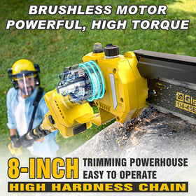 Gisam 180-degree rotatable head offers flexible cutting angles.