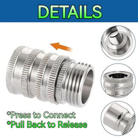 Gitende 3-4 in GHT quick connect fittings standard hose compatibility