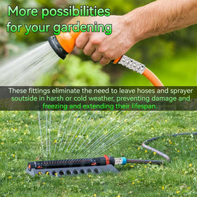 Gitende easy installation saves time when pairing hoses, nozzles, or pumps.