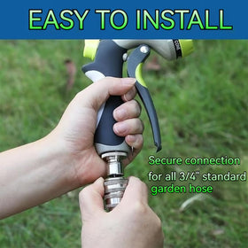 Gitende heavy-duty quick release connector for high-pressure lawn setups