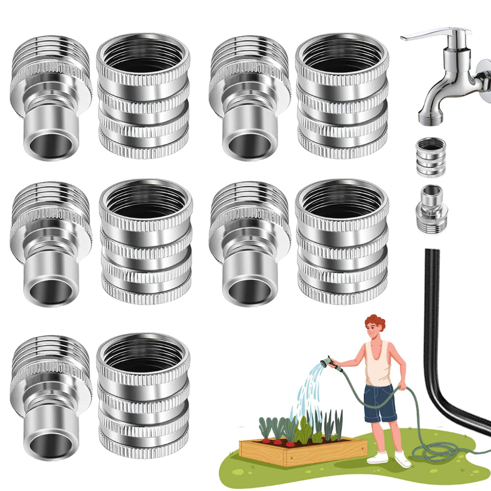 Gitende stainless steel garden hose quick connect set for durable outdoor watering