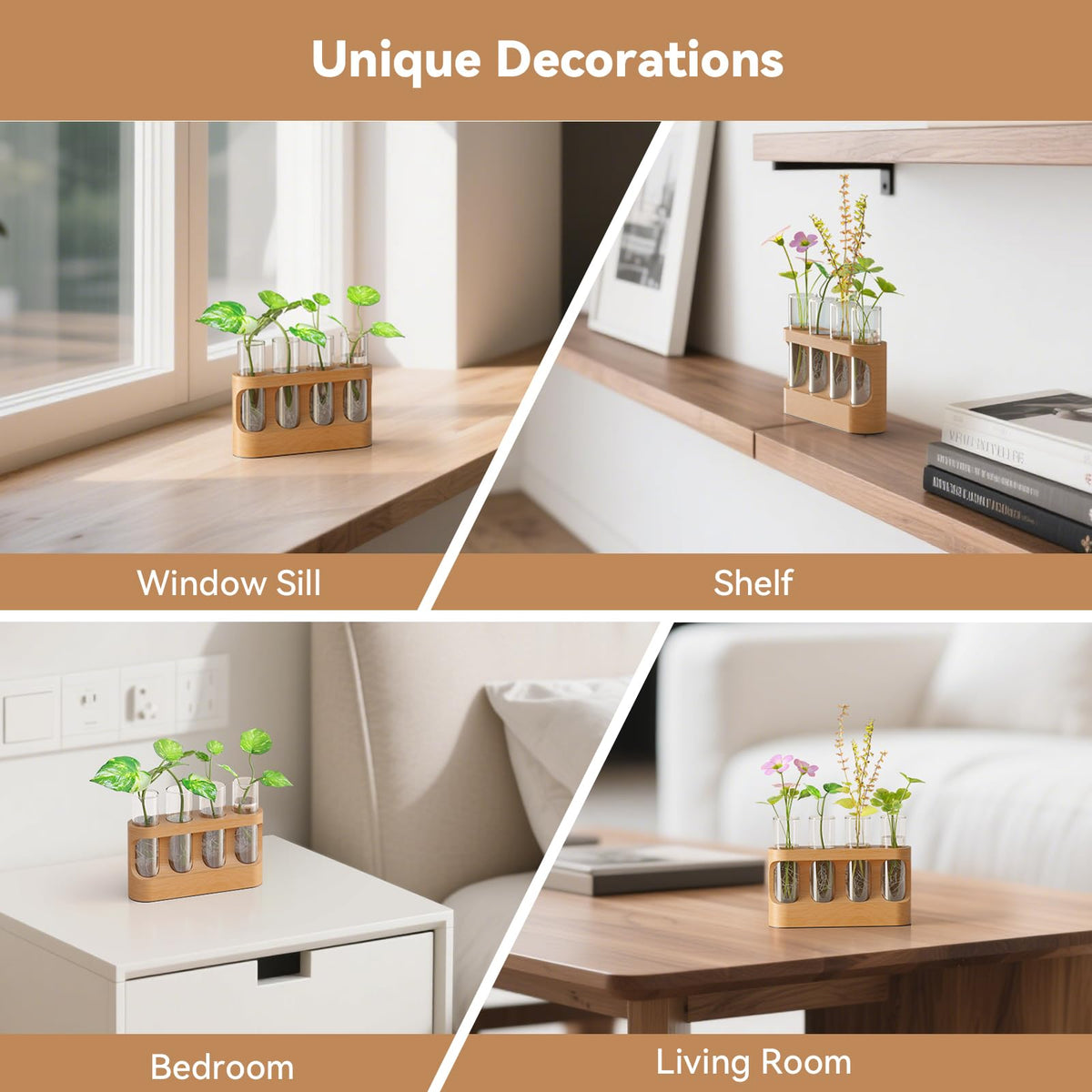 Giunn anti-slip base provides stable placement on desks or shelves.