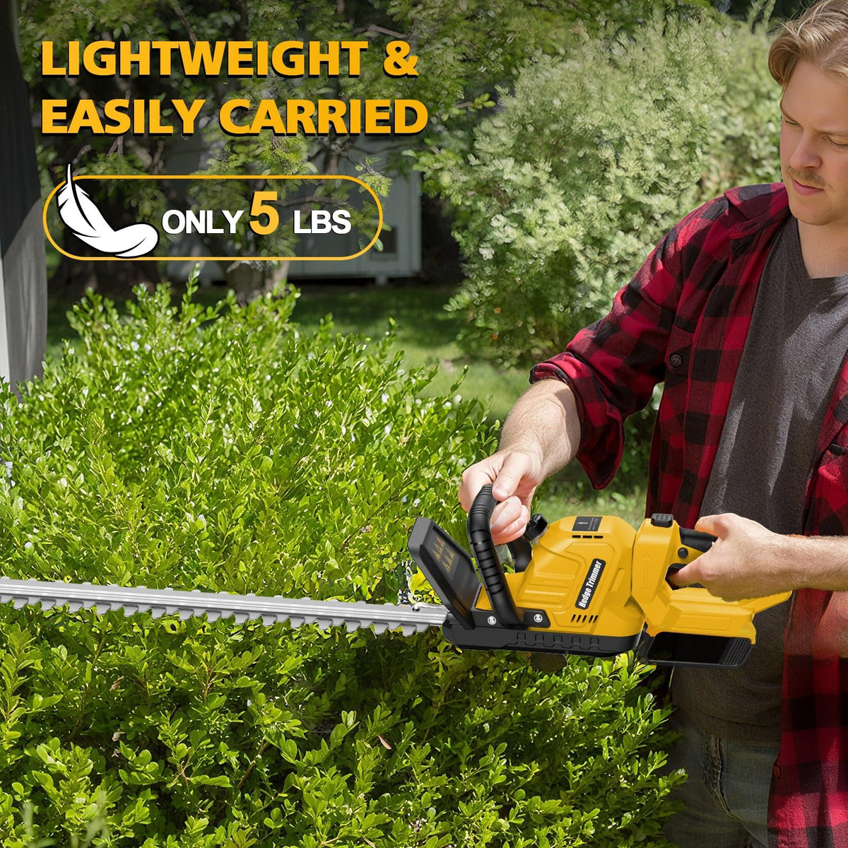 Givilo 180-degree rotating handle supports horizontal and vertical trimming angles.