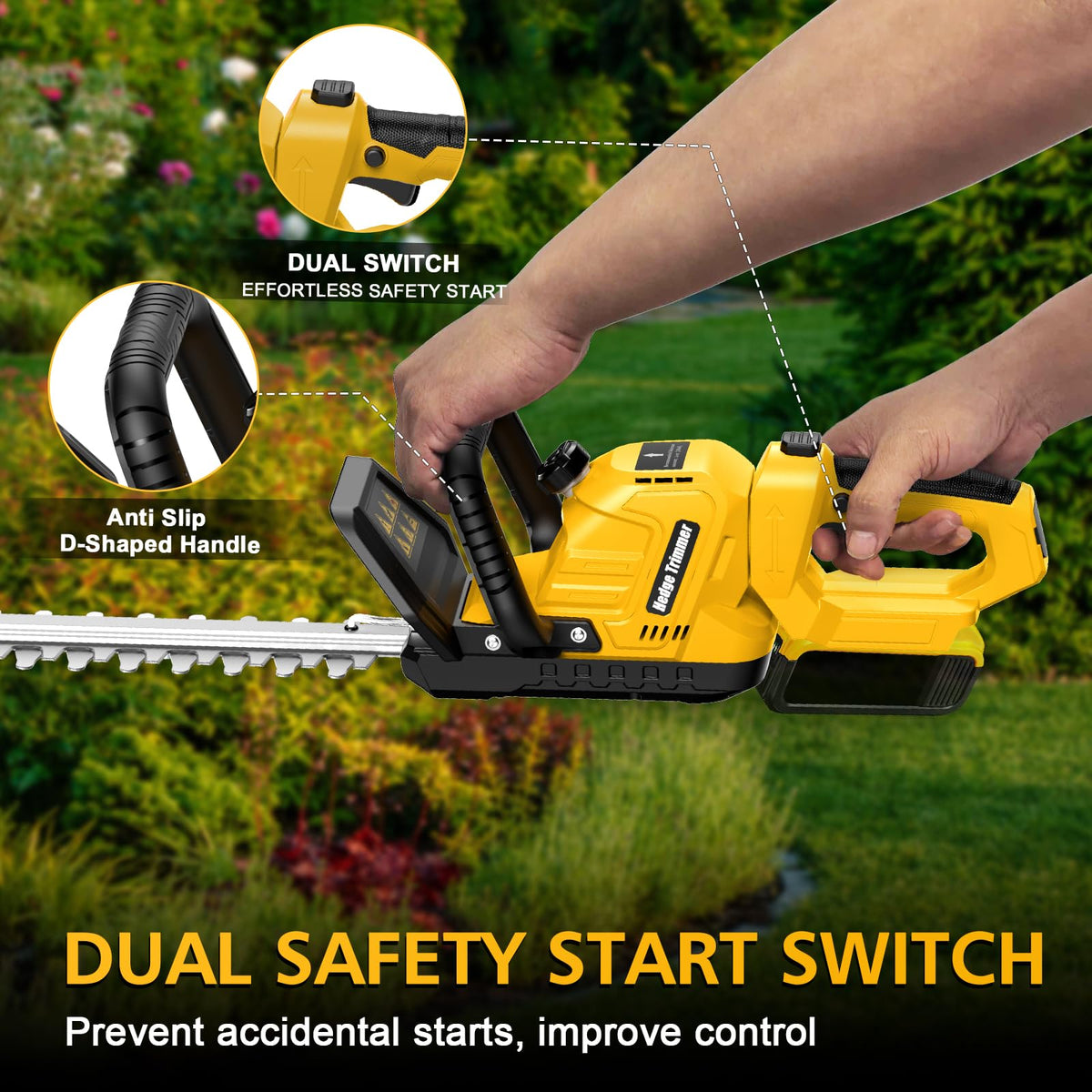 Givilo cordless trimming option offers power without cords for flexible use.