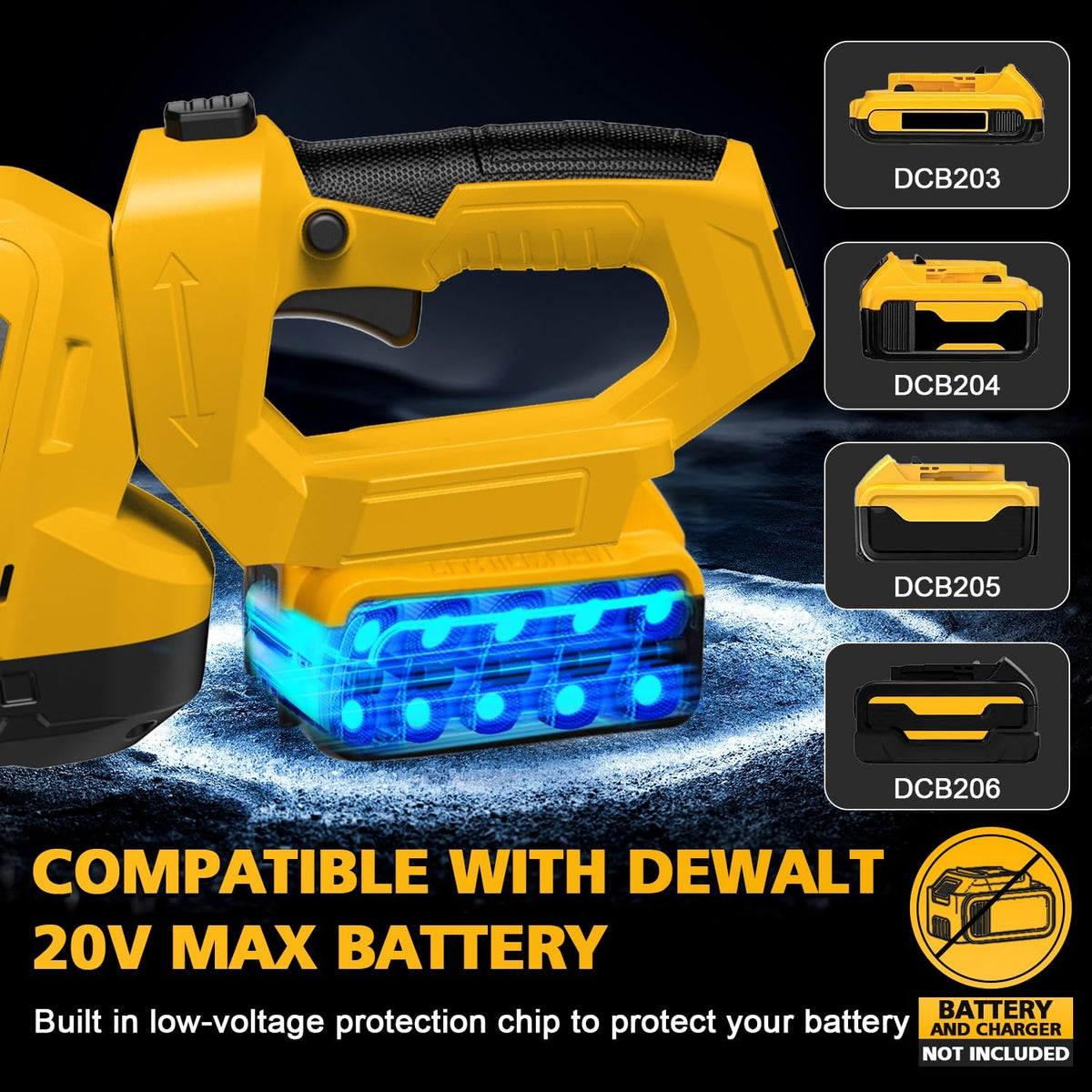 Givilo dual-action blades cut thick growth with fewer passes for efficiency.