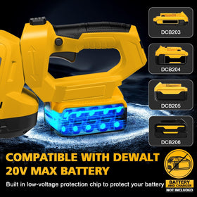 Givilo dual-action blades cut thick growth with fewer passes for efficiency.
