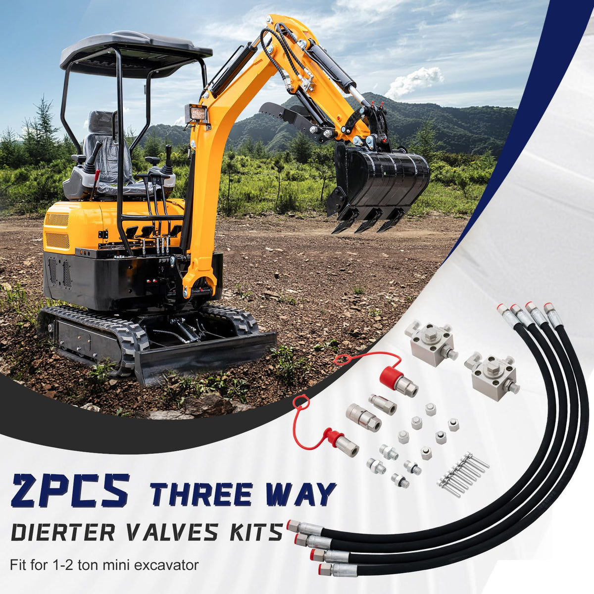 GIYI universal hydraulic quick connectors enable fast, leak-free connections.