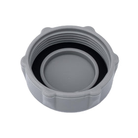GJK P01006 grey drain cap close-up demonstrating Coleman pool compatibility.