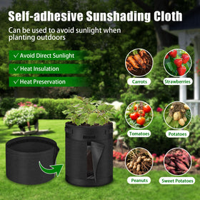 GJL 5-pack potato bags with harvest window to lift potatoes without digging