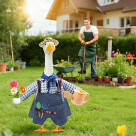 GJL Fits 23-inch porch geese for easy seasonal dressing.