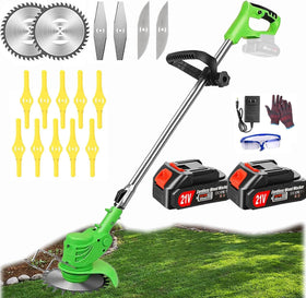 Gjpwyfdc Weed Wacker cordless 4-in-1 in action for versatile lawn care.