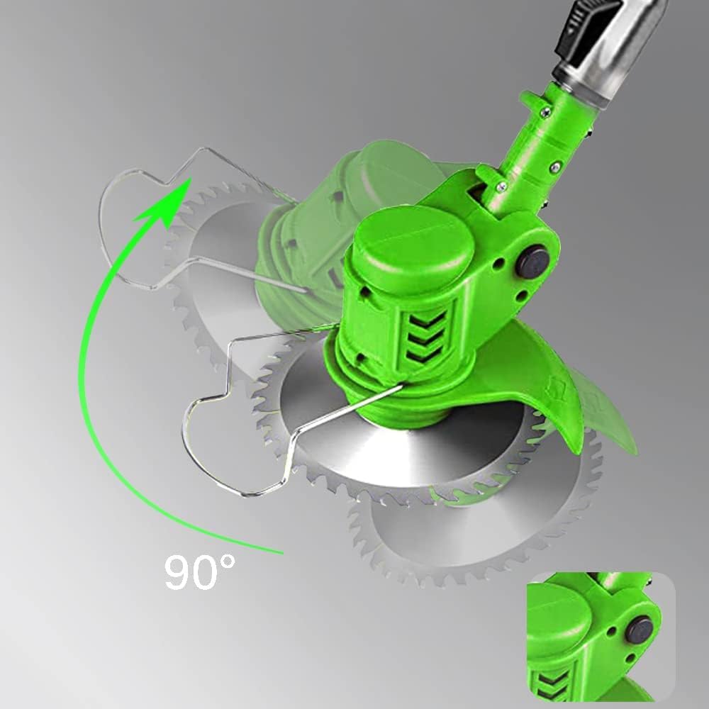 Gjpwyfdc Weed Wacker four blade options for different gardening tasks.