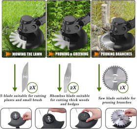 Gjpwyfdc Weed Wacker safety gear included for safer operation.