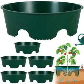 GJQ 6-pack 12-inch plant rings pack for outdoor gardens