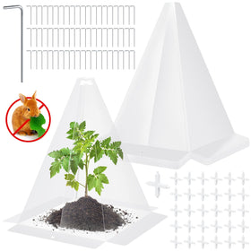 GJQ garden cloche protects seedlings with clear material for bright light and durability.