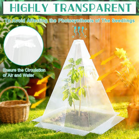 GJQ plant cage for outdoor beds provides year-round vegetable protection.