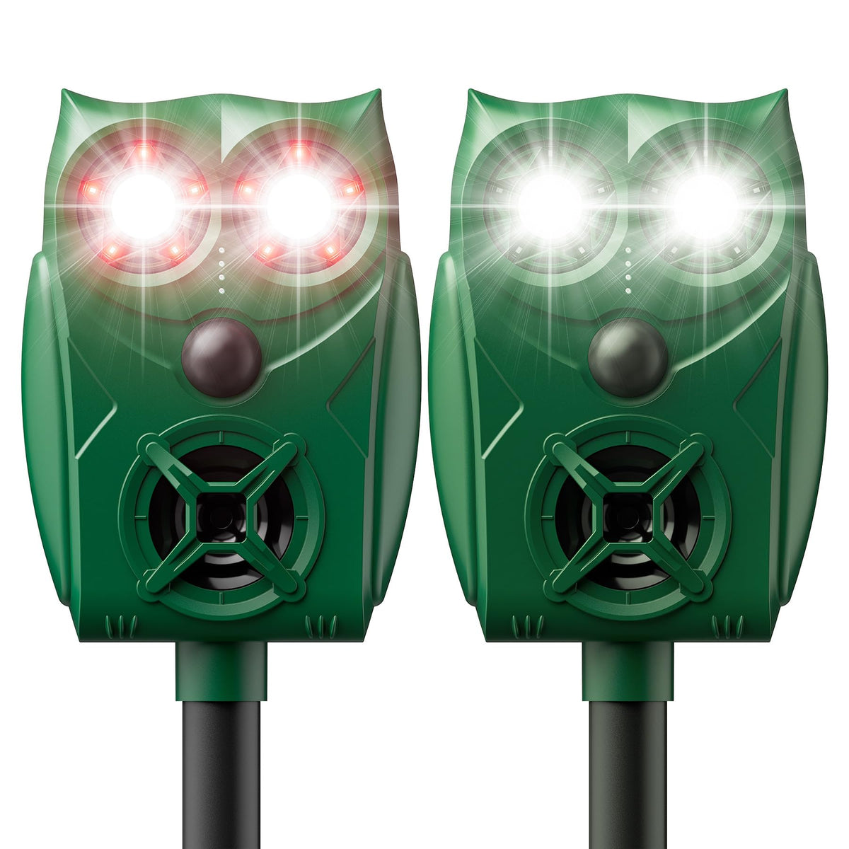 G-Jyuncyou solar animal repellent front view shows the device in outdoor setup for wildlife deterrence