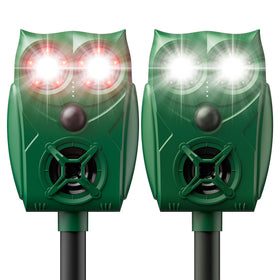 G-Jyuncyou solar animal repellent front view shows the device in outdoor setup for wildlife deterrence