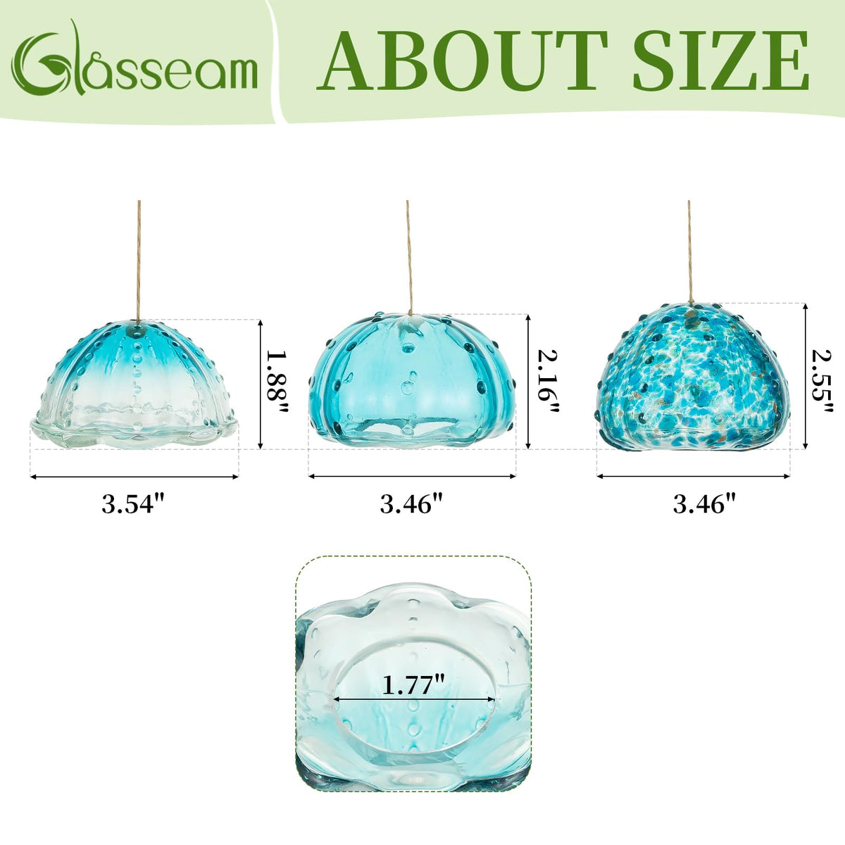Glasseam three-pack packaging protects items during transit.