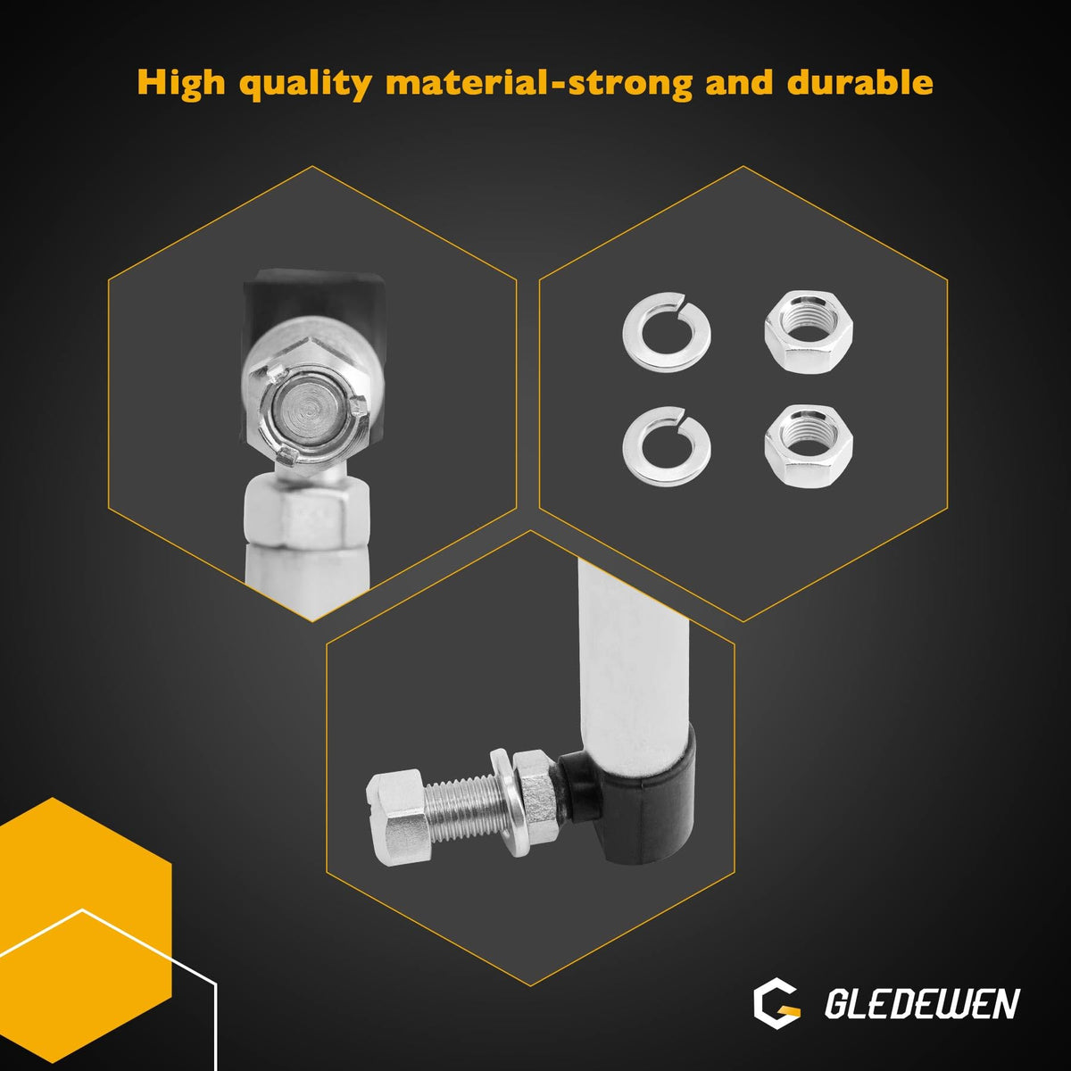 Gledewen compatibility icons indicating fit with major mower brands.