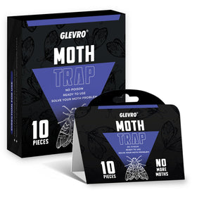 Glevro pantry moth traps 10-pack front view for kitchen storage control