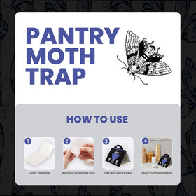Glevro strong adhesive trap keeps moths contained