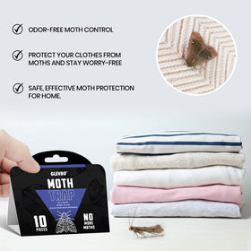 Glevro traps in kitchen storage area monitor moth activity