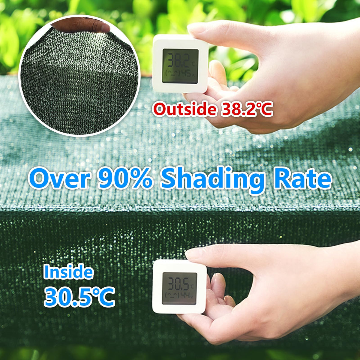Glieskir patio and garden shade net enhancing outdoor comfort