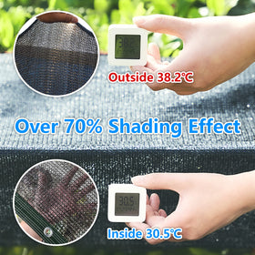 Glieskir breathable HDPE shade cloth lowers heat in gardens and pergolas