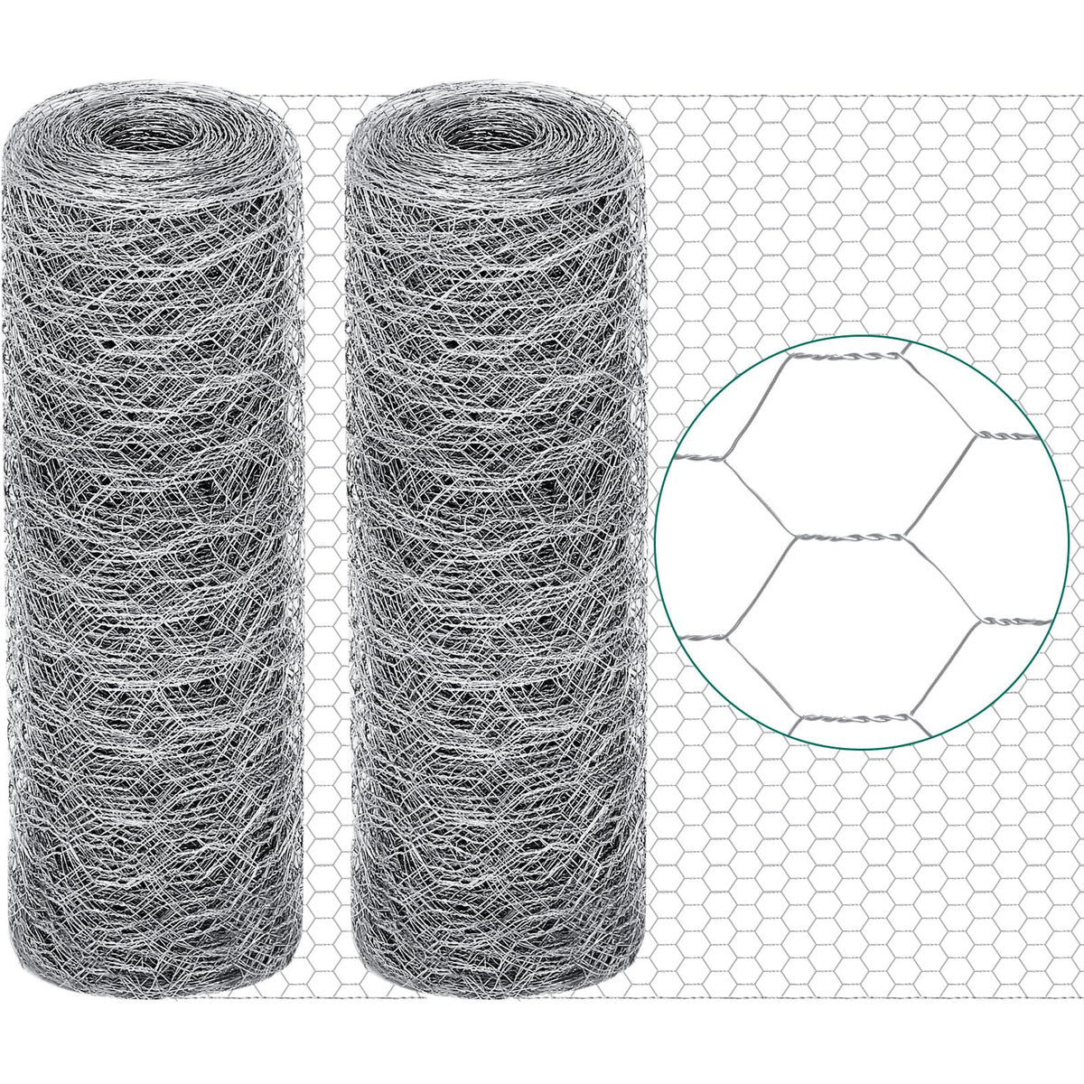 GlikCeil chicken wire roll 12x200 ft for durable garden fencing and coop enclosures