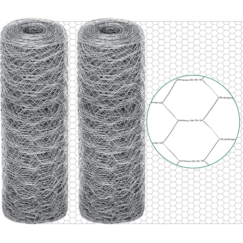 GlikCeil chicken wire roll 12x200 ft for durable garden fencing and coop enclosures