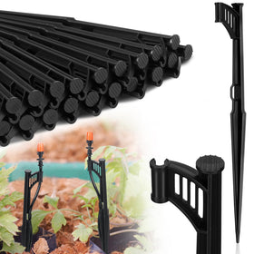GlikCeil drip stake 12.8 inch pack keeps irrigation tubing secure in soil.