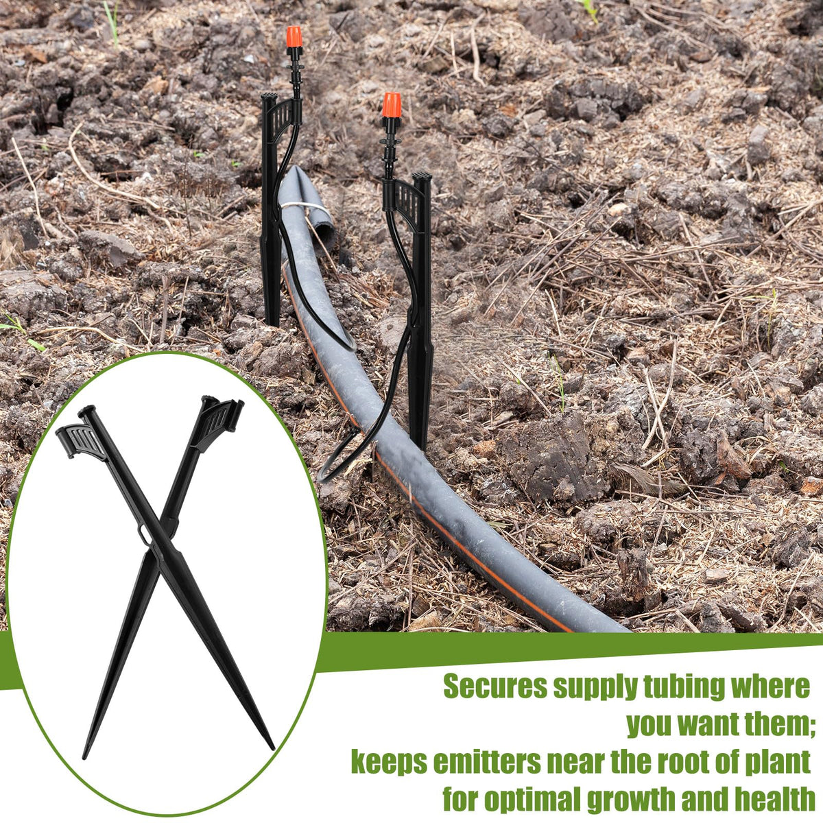 GlikCeil durable plastic stakes resist UV and weathering for long-term use.