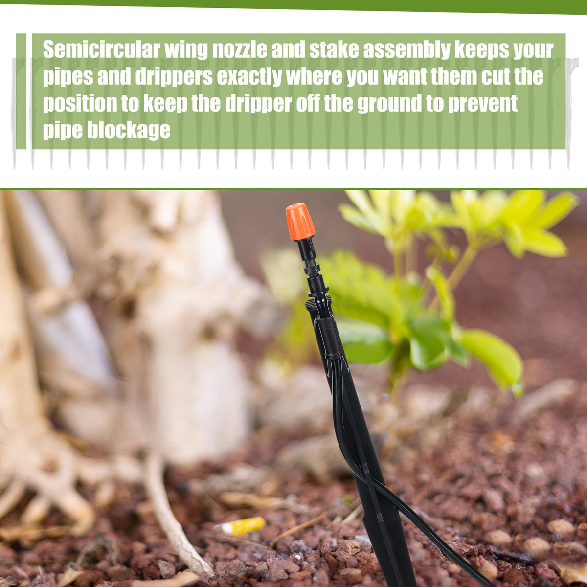 GlikCeil application-friendly stakes suit gardens lawns and flower beds.