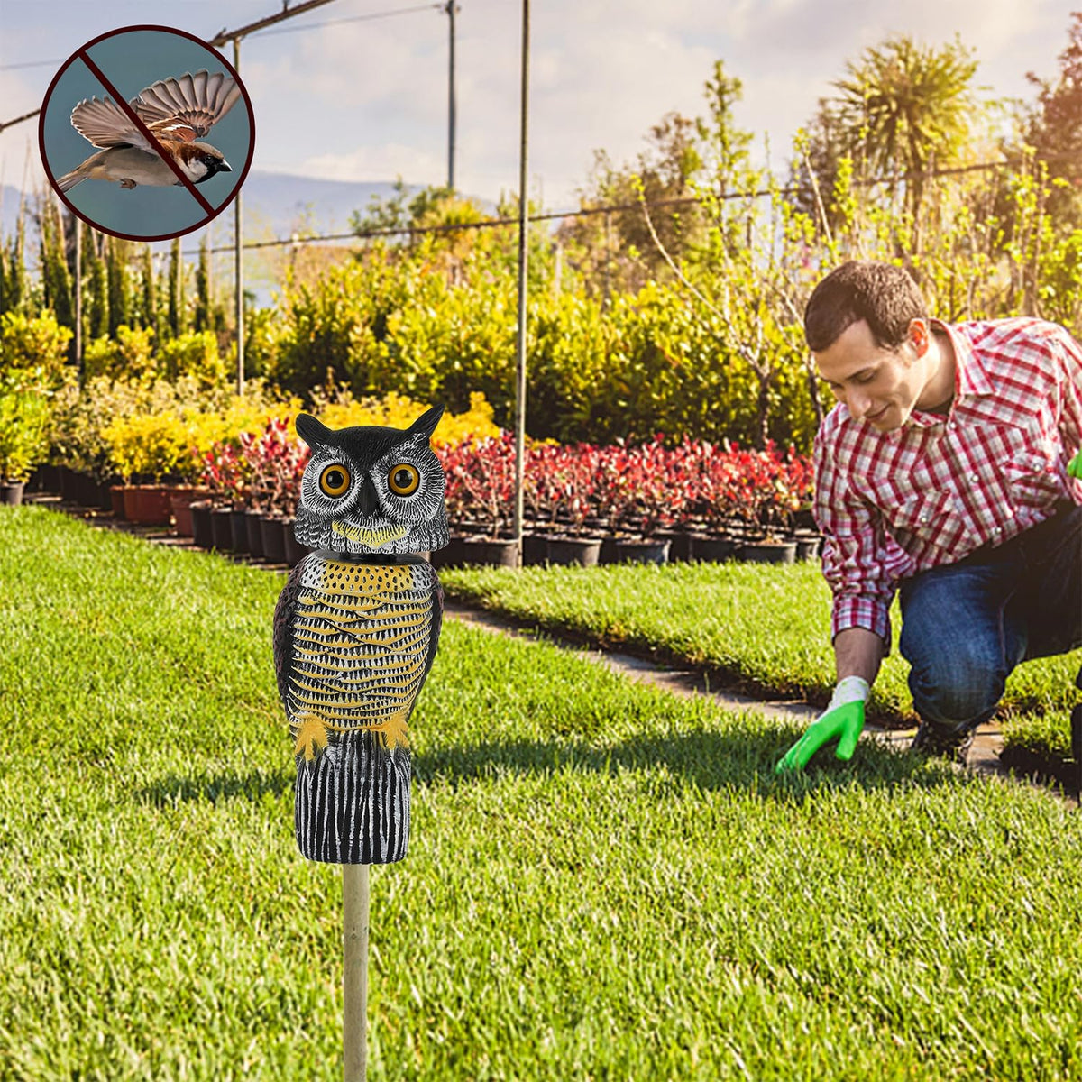 Glintoper hollow-bottom design allows easy pole mounting.