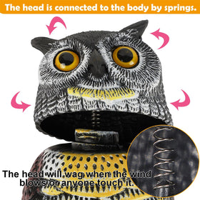 Glintoper owl feather detail enhances lifelike predator look.