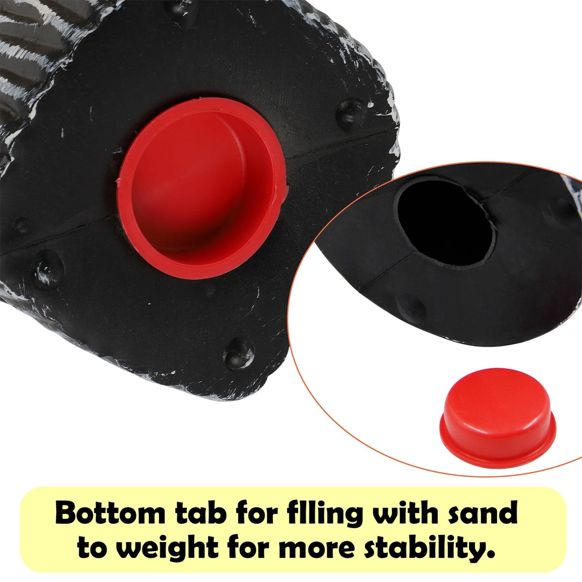 Glintoper weighted base ensures stable placement in wind.