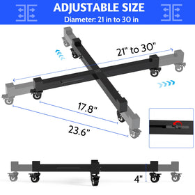 GLISWAM Heavy-Duty Frame supports up to 500 lbs for oversized pots.