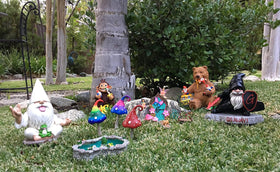 GlitZGlam gift-ready duck pond statue for garden lovers and collectors