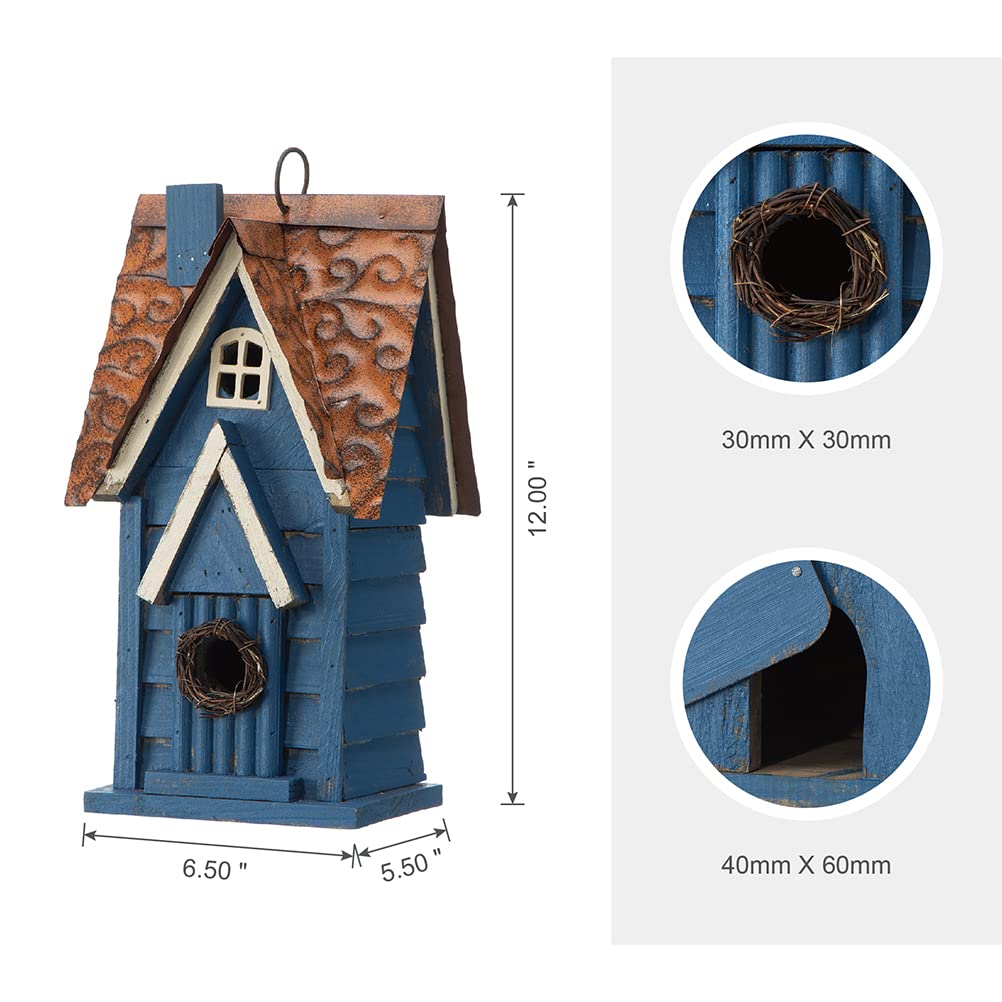 Glitzhome back panel concealed door enables quick cleaning and seasonal nest rotation